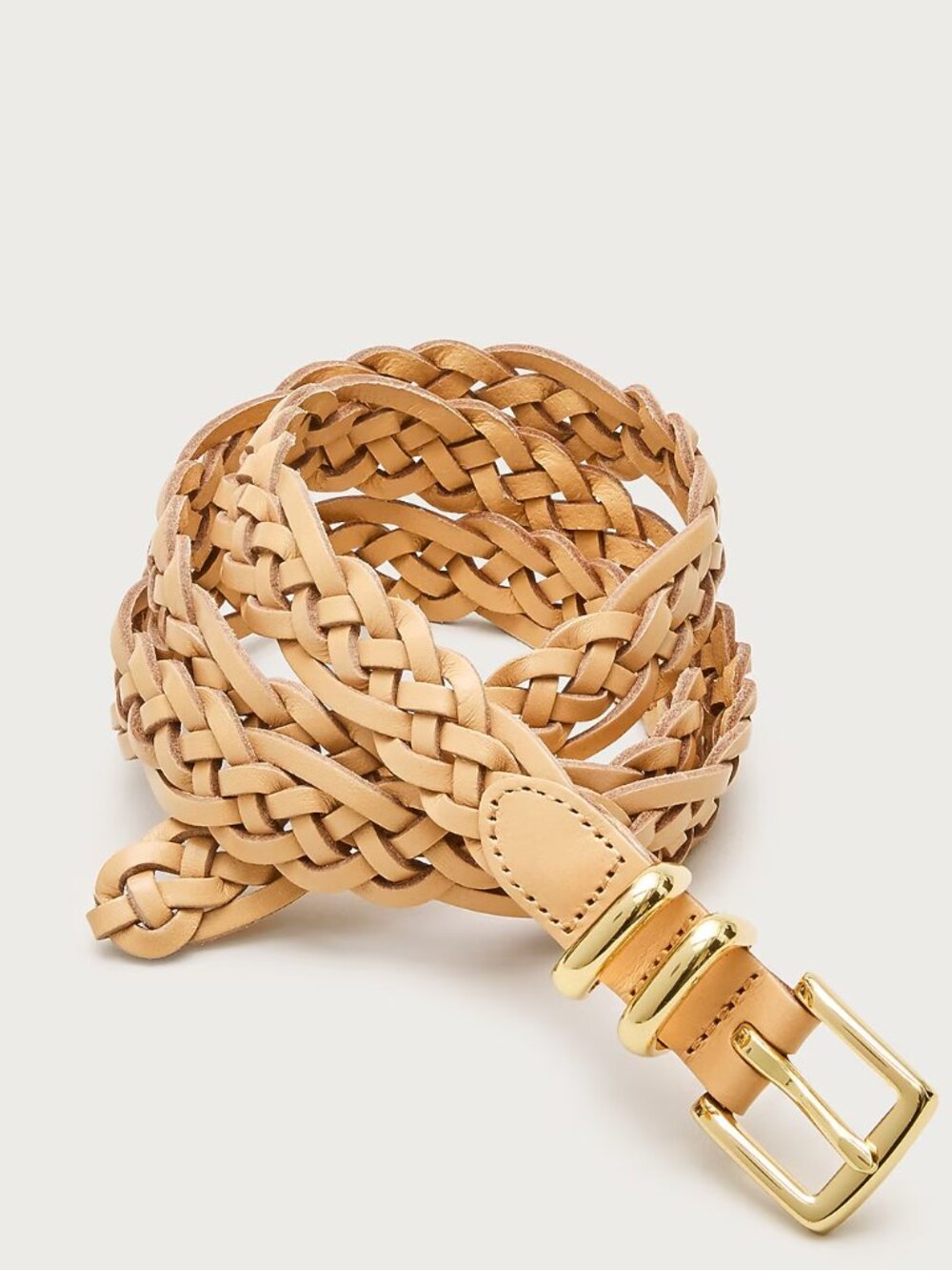 J.Crew Skinny Braided Belt in Italian Leather - NWT